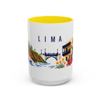 Lima Coffee Mug | Peru Travel Souvenir | Porcelain Decal City Gift | 11oz 15oz Accent Mug
