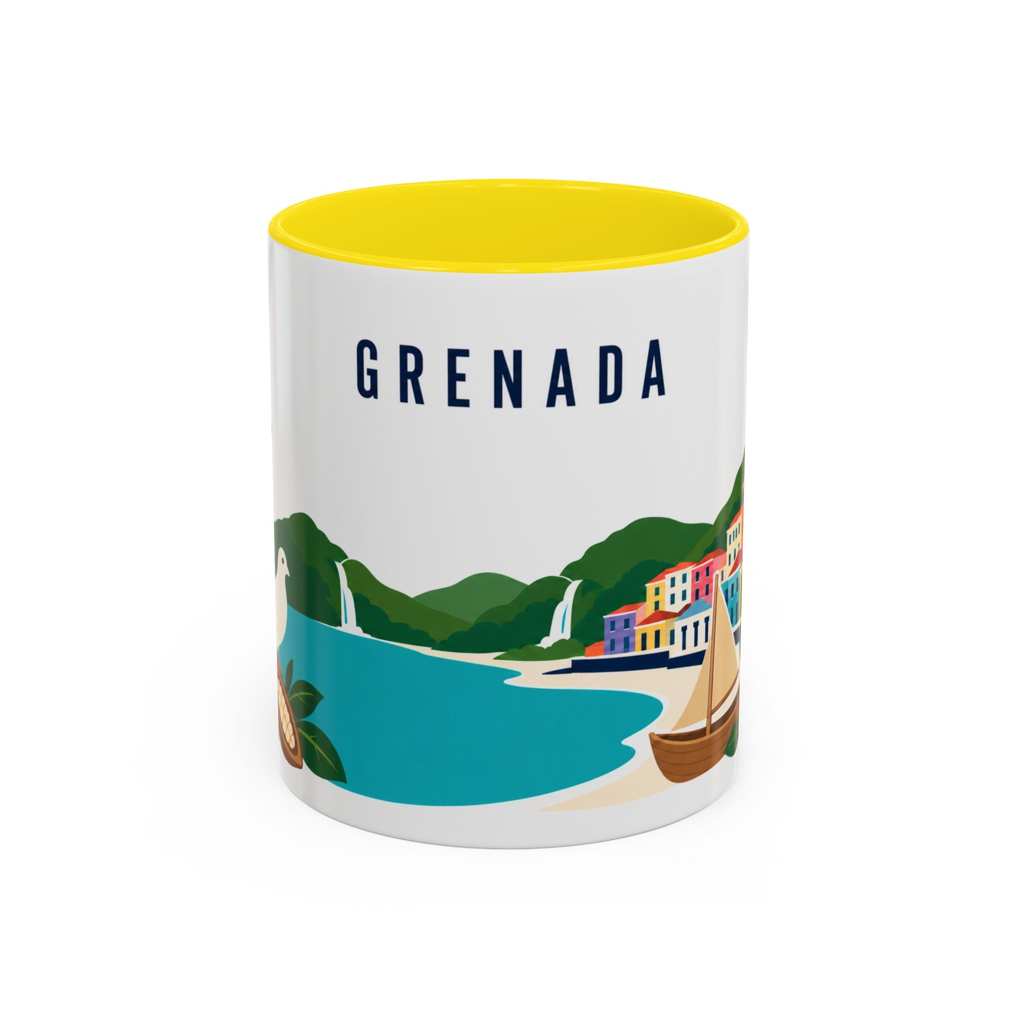 Grenada Coffee Mug | Travel Souvenir Accent Mug | Country Gift Ceramic Cup 11oz 15oz