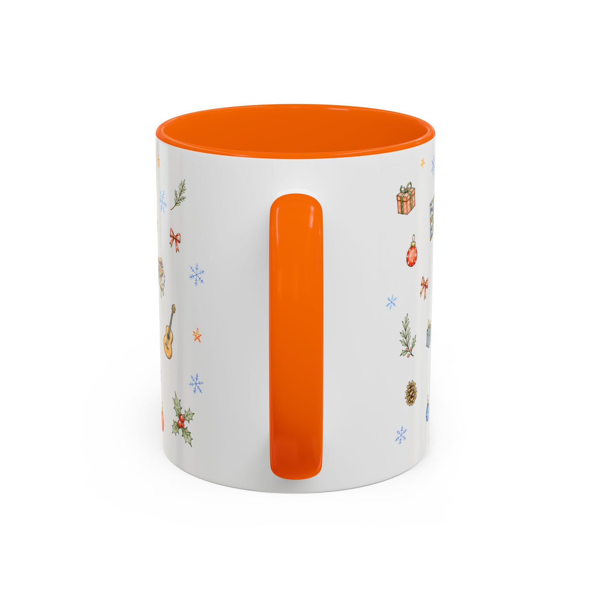 Barcelona Christmas Mug | Watercolor City Souvenir, Ceramic Coffee Cup (11oz/15oz)