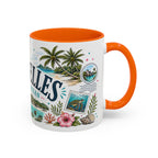 Seychelles Coffee Mug | Travel Destination Souvenir Gift | Accent Color Ceramic 11oz 15oz