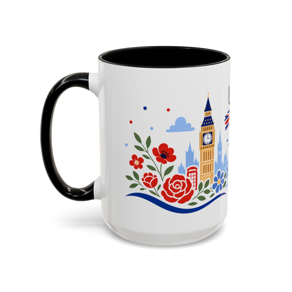 United Kingdom Coffee Mug | Travel Souvenir Accent Mug | Country Gift Ceramic Cup 11oz 15oz