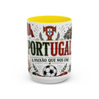 Portugal Soccer Coffee Mug | World Cup Fan Gift | Accent Color Ceramic 11oz 15oz Match Day Cup