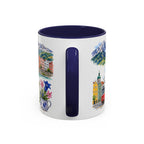 Innsbruck Illustrated Travel Mug | City Souvenir Accent Coffee Mug | 11oz 15oz Ceramic Cup