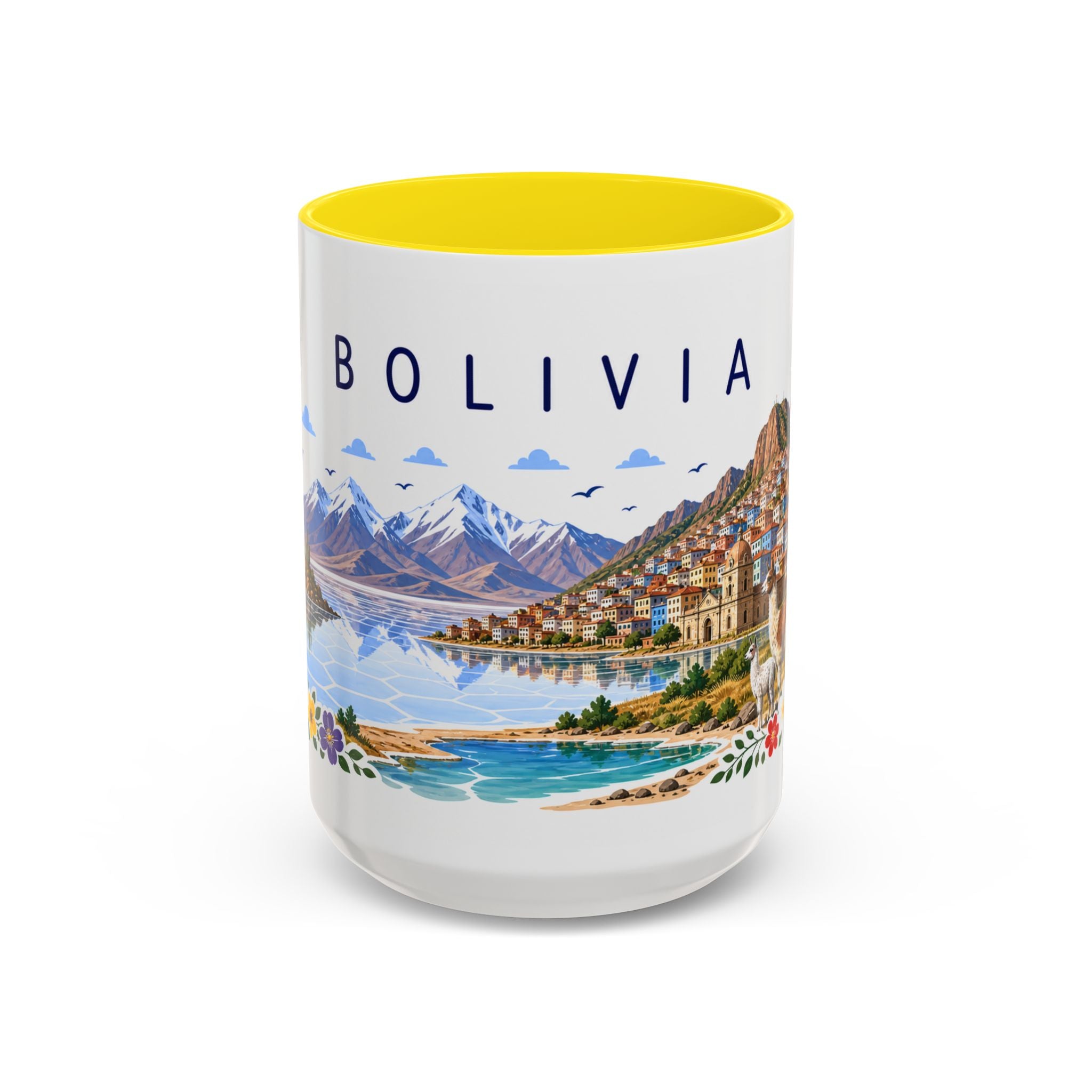 Bolivia Coffee Mug | Travel Souvenir Accent Mug | Place Gift Ceramic Cup 11oz 15oz