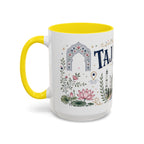 Taj Mahal Coffee Mug | Travel Destination Souvenir Gift | Accent Color Ceramic 11oz 15oz