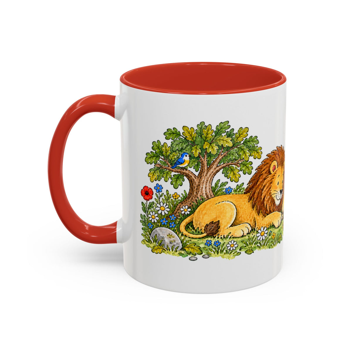 The Lion and the Mouse Mug | Storybook Fairy Tale Accent Coffee Mug | EveryLegend