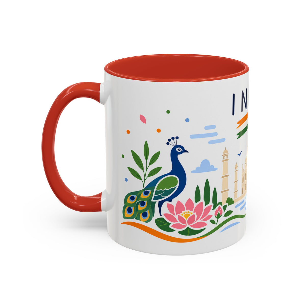 India Coffee Mug | Travel Souvenir Accent Mug | Country Gift Ceramic Cup 11oz 15oz