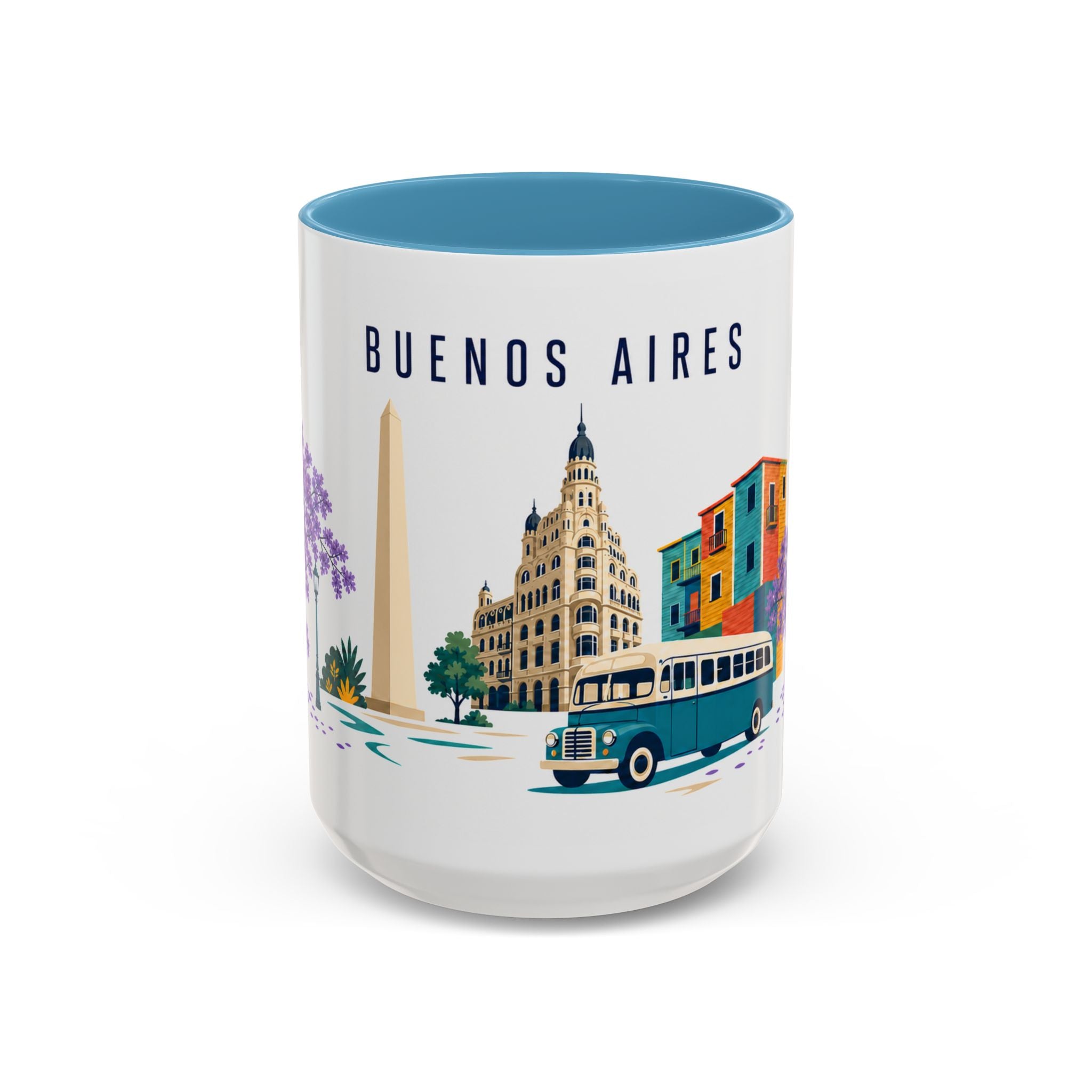 Buenos Aires Coffee Mug | Argentina Travel Souvenir | Porcelain Decal City Gift | 11oz 15oz Accent Mug
