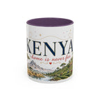 Kenya Home Country Mug | Moving Away Gift | Long Distance Friendship | 11 oz 15 oz Accent Mug