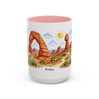 Arches National Park Mug | US Travel Souvenir Accent Coffee Mug | 11oz 15oz Ceramic Cup