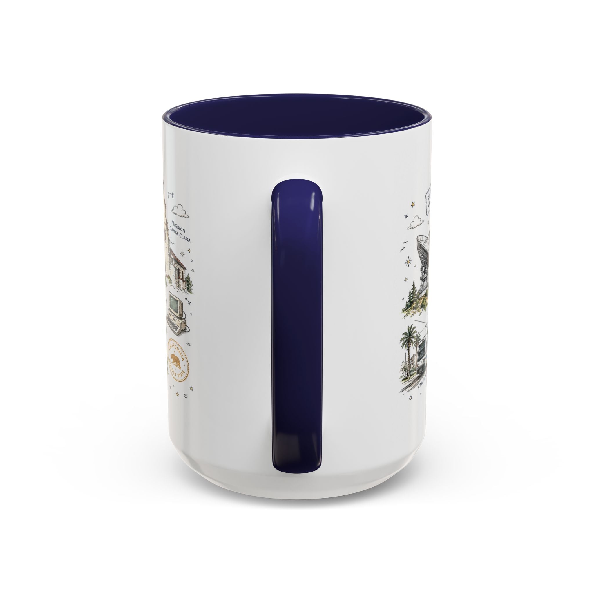 San Jose Coffee Mug | California Souvenir City Gift | Accent Color Ceramic 11oz 15oz