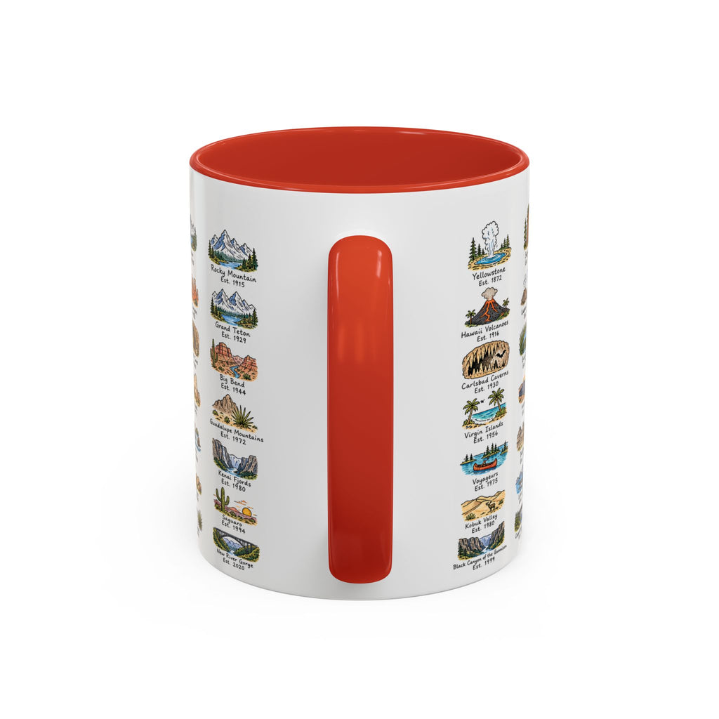 63 National Parks Mug | U.S. Parks Coffee Cup | Park Bucket List Gift | Road Trip Hiking Camping Souvenir