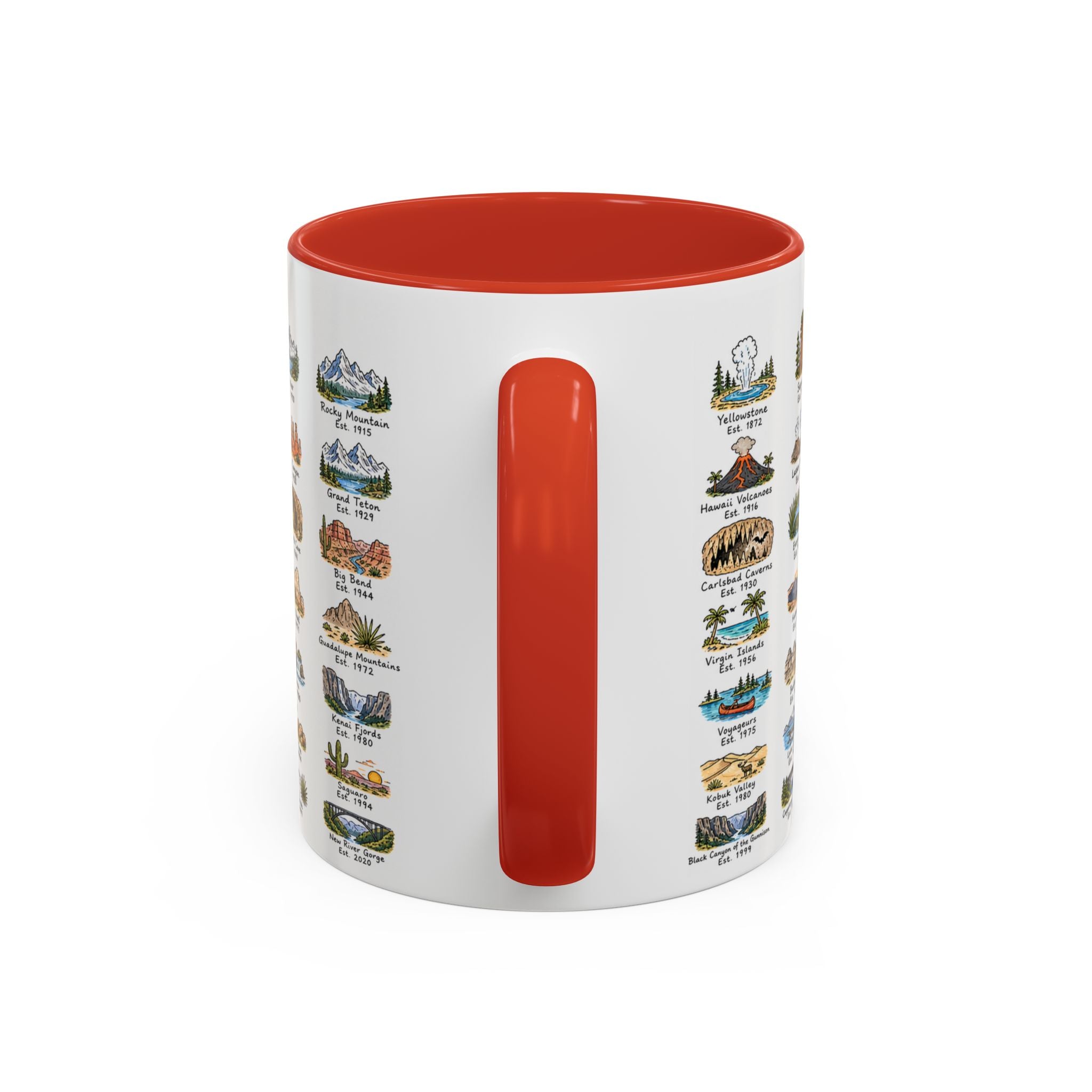 63 National Parks Mug | U.S. Parks Coffee Cup | Park Bucket List Gift | Road Trip Hiking Camping Souvenir