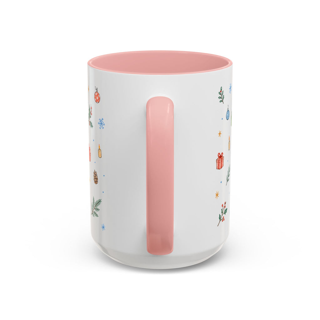 Dhaka Christmas Mug | Watercolor Travel Souvenir | Holiday Gift | Accent Ceramic Coffee Cup 11oz 15oz