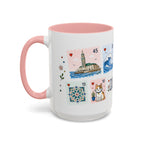 Casablanca Coffee Mug | Postage Stamp Collage Mug | Travel Souvenir Accent Cup 11oz 15oz