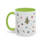 Olympic National Park Christmas Mug | Watercolor Travel Souvenir | Holiday Gift | Accent Ceramic Coffee Cup 11oz 15oz