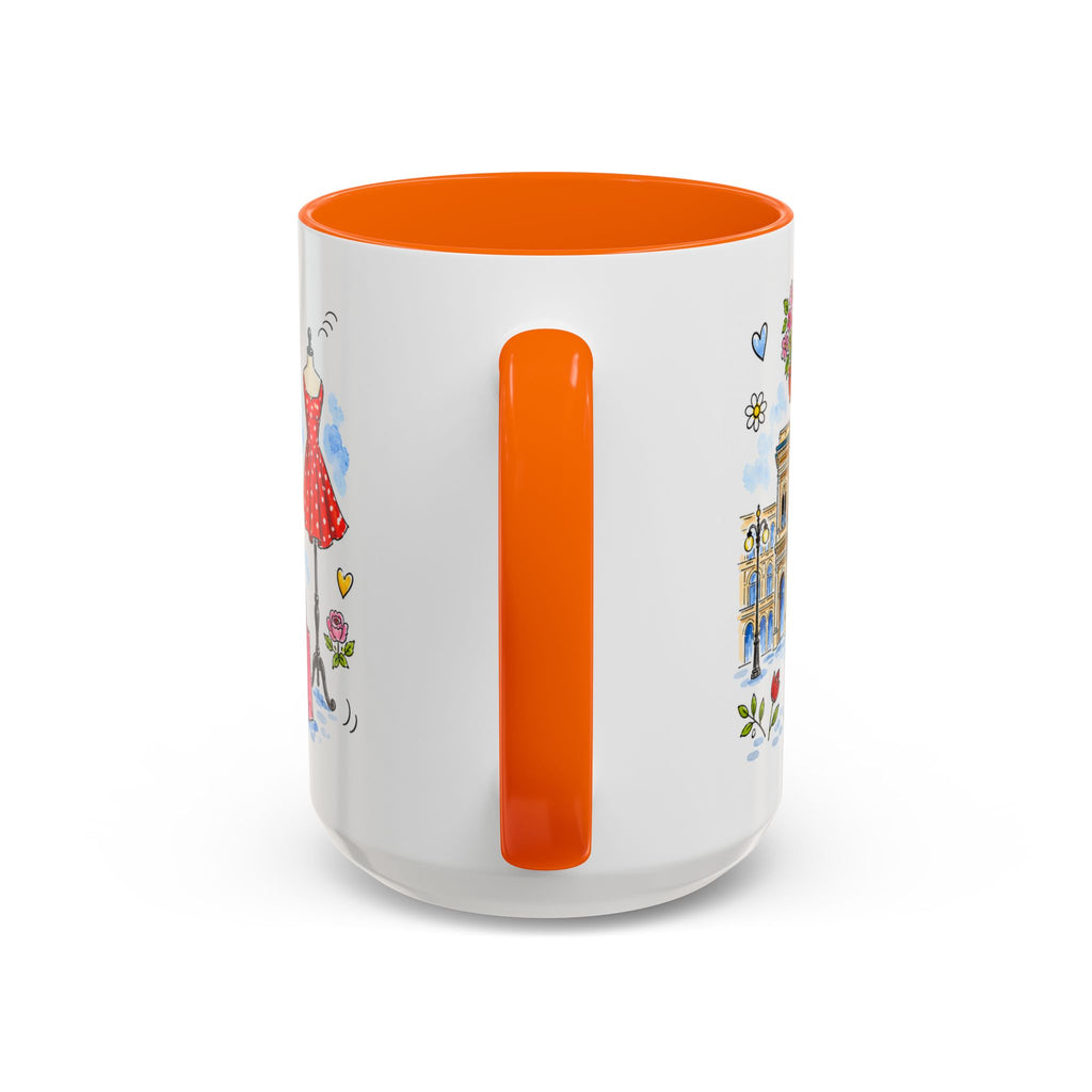 Milan Travel Mug | European City Souvenir Accent Coffee Mug | 11oz 15oz Ceramic Cup