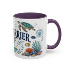 Great Barrier Reef Coffee Mug | Travel Destination Souvenir Gift | Accent Color Ceramic 11oz 15oz