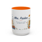 Personalized Reading Teacher Mug | Custom Name Book Lover Coffee Cup | Teacher Appreciation Gift