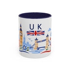 United Kingdom Coffee Mug | Travel Souvenir Accent Mug | Country Gift Ceramic Cup 11oz 15oz