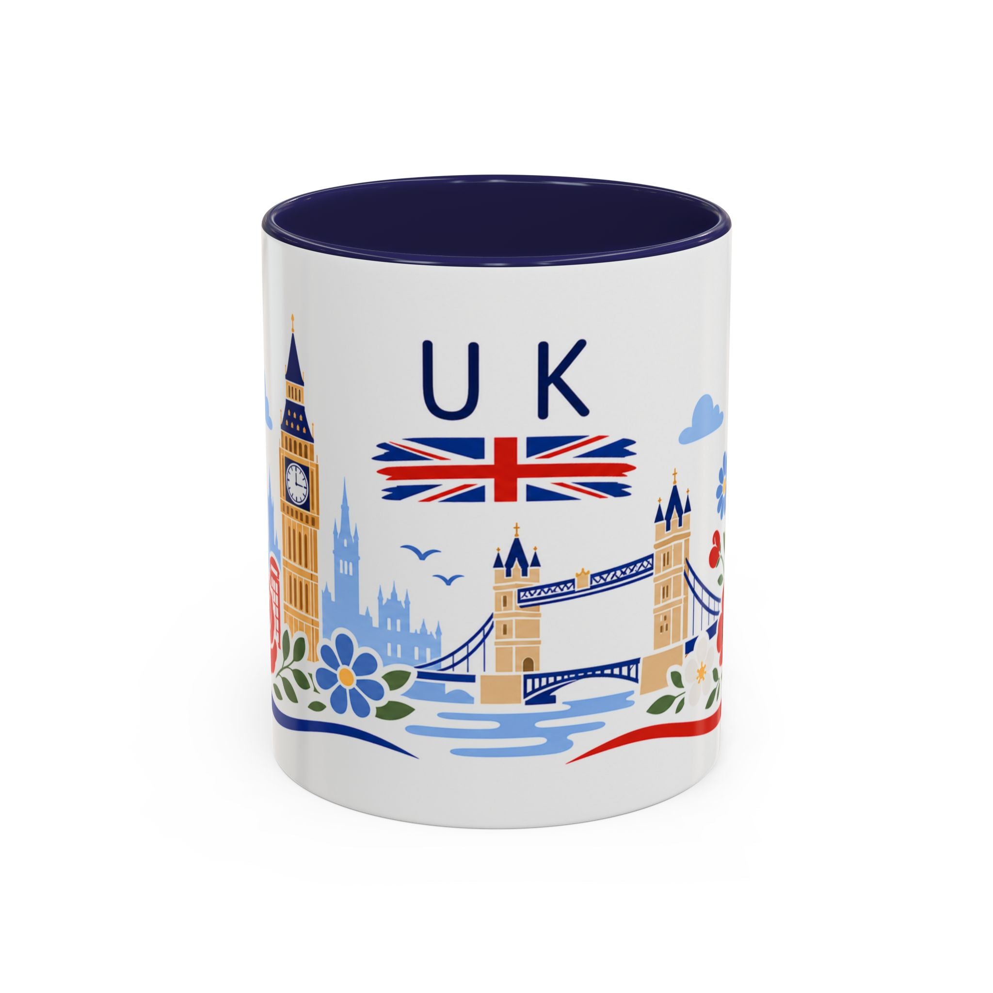 United Kingdom Coffee Mug | Travel Souvenir Accent Mug | Country Gift Ceramic Cup 11oz 15oz