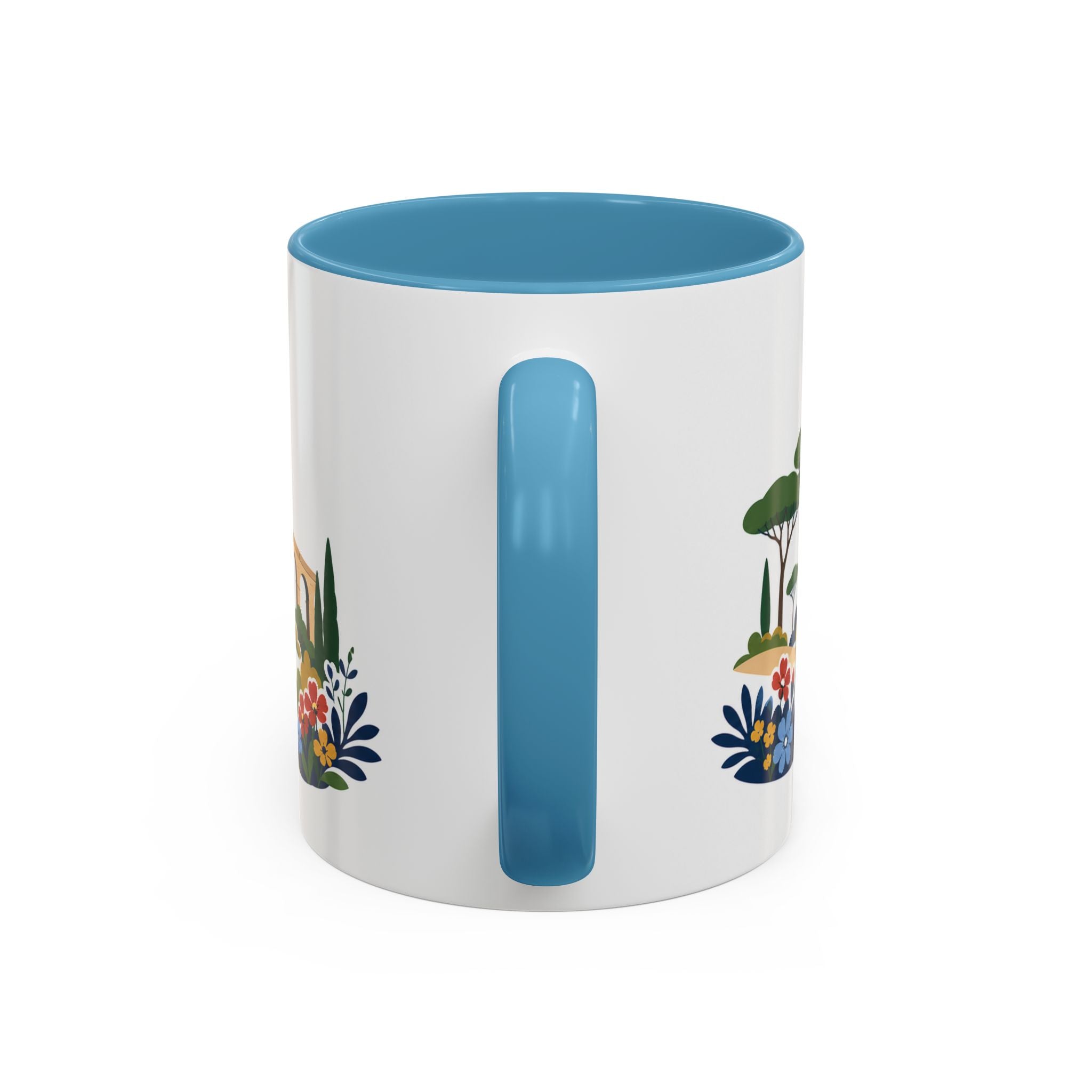 Rome Coffee Mug | Italy Travel Souvenir | Porcelain Decal City Gift | 11oz 15oz Accent Mug