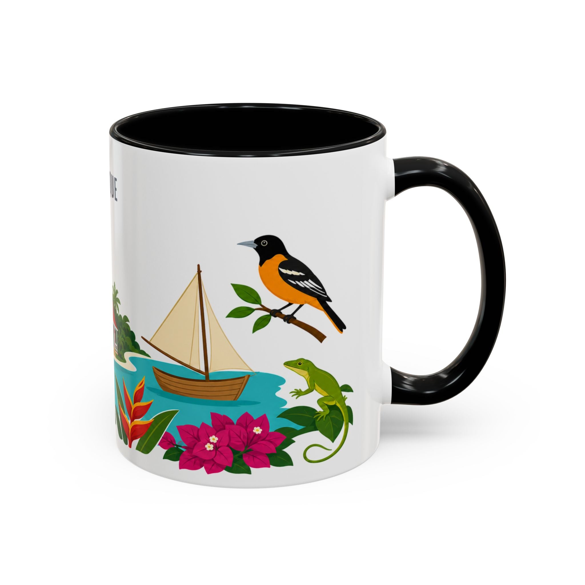 Martinique Coffee Mug | Travel Souvenir Accent Mug | Country Gift Ceramic Cup 11oz 15oz