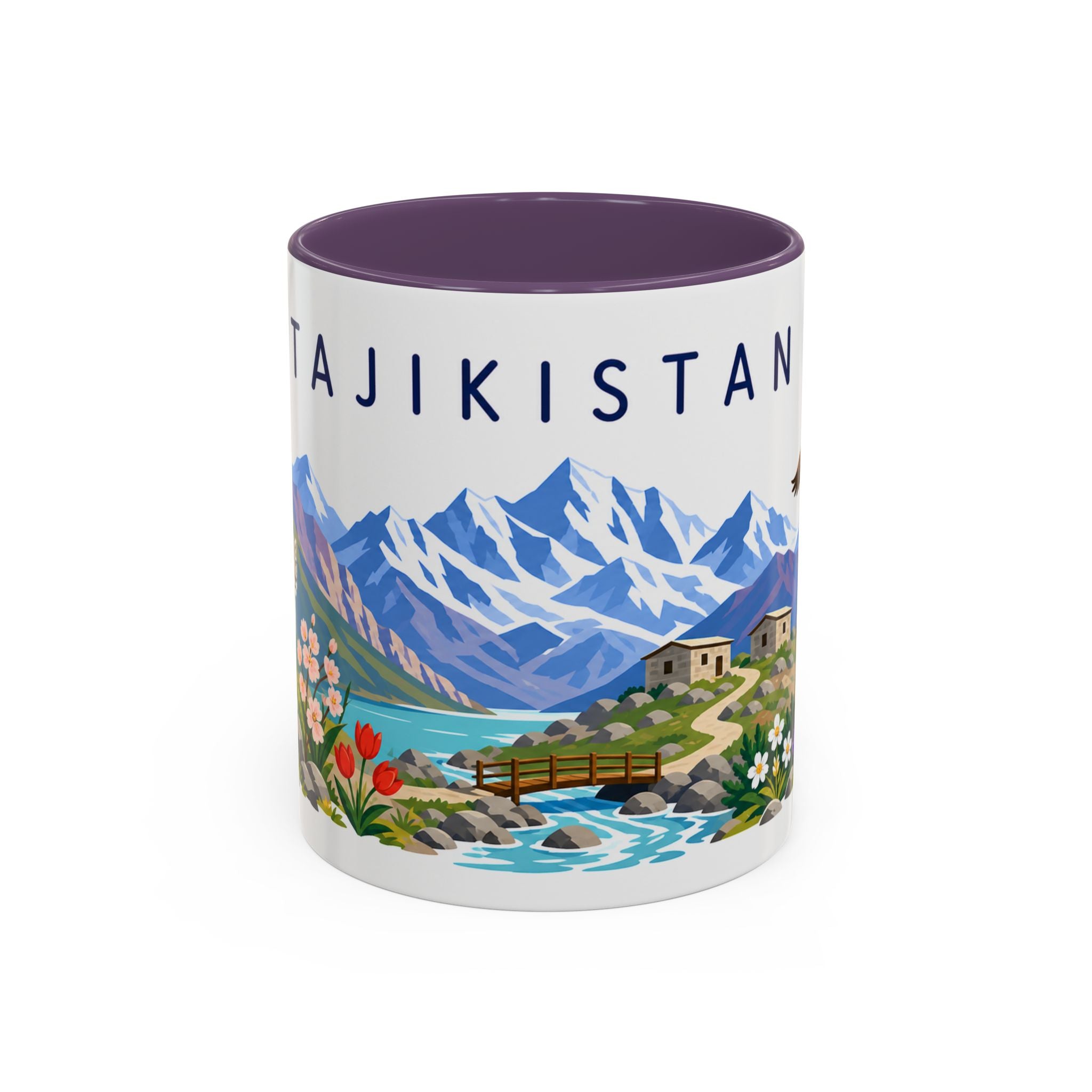 Tajikistan Coffee Mug | Travel Souvenir Accent Mug | Country Gift Ceramic Cup 11oz 15oz