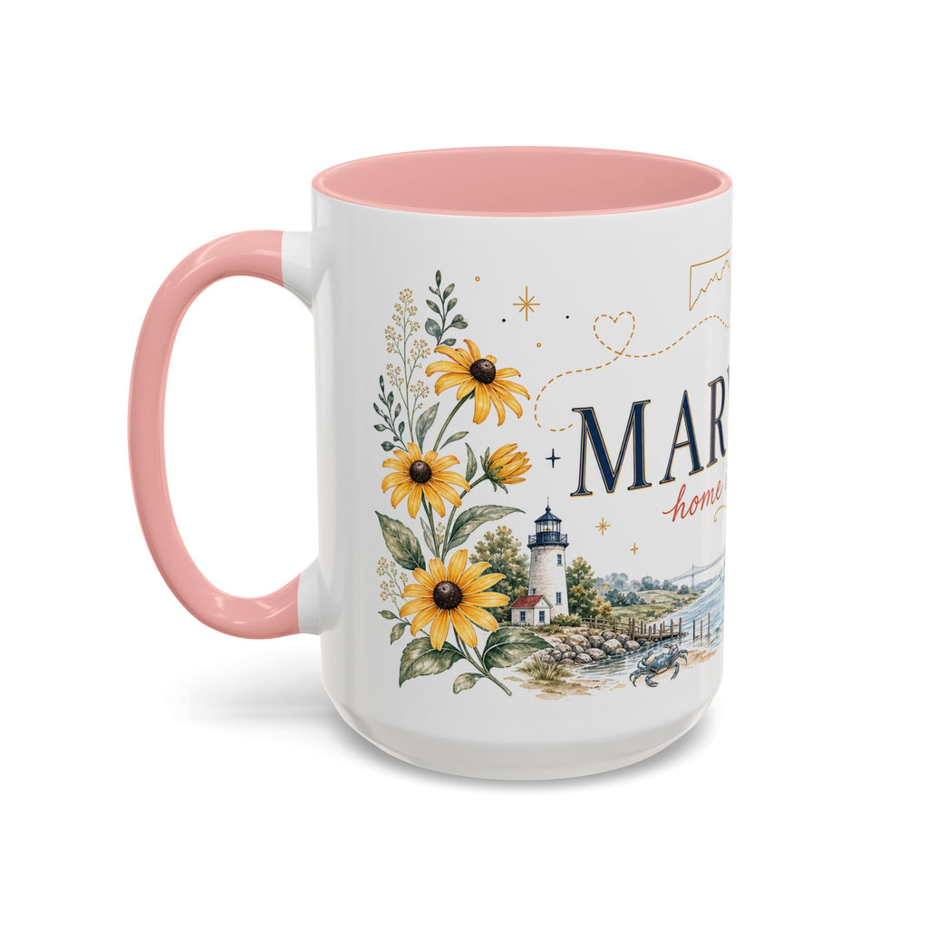 Maryland State Map Mug | Homesick Gift, Long Distance Friendship Coffee Cup (11oz 15oz)