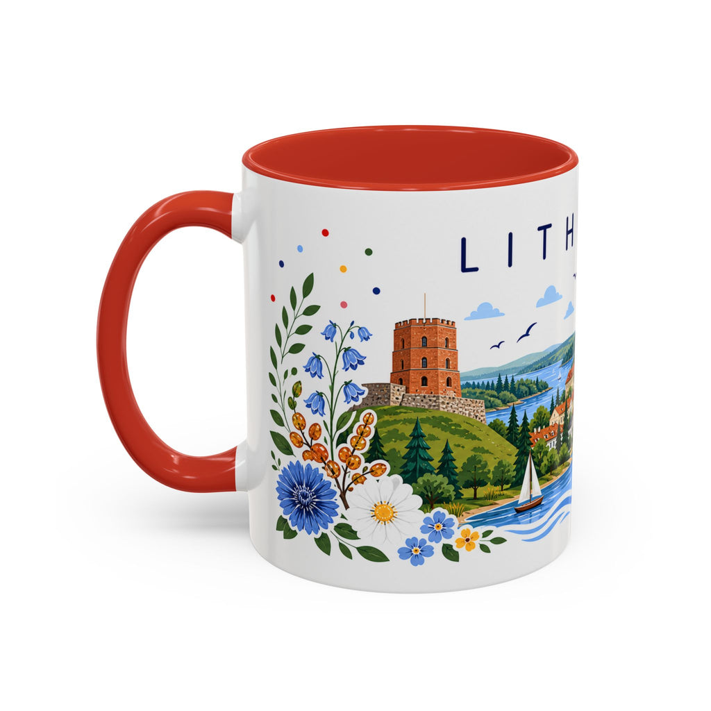 Lithuania Coffee Mug | Travel Souvenir Accent Mug | Place Gift Ceramic Cup 11oz 15oz