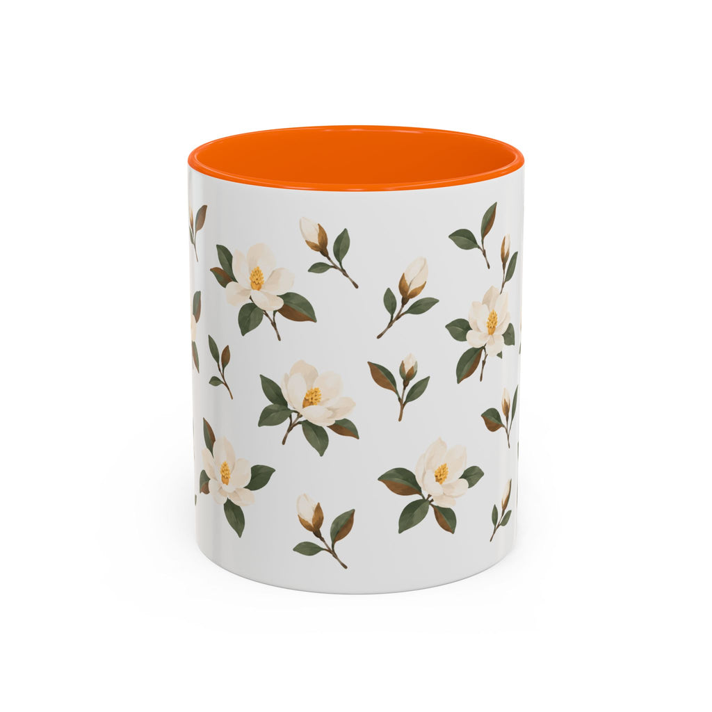 Mississippi Magnolia Mug, State Flower Floral Coffee Cup, 11oz Botanical Gift