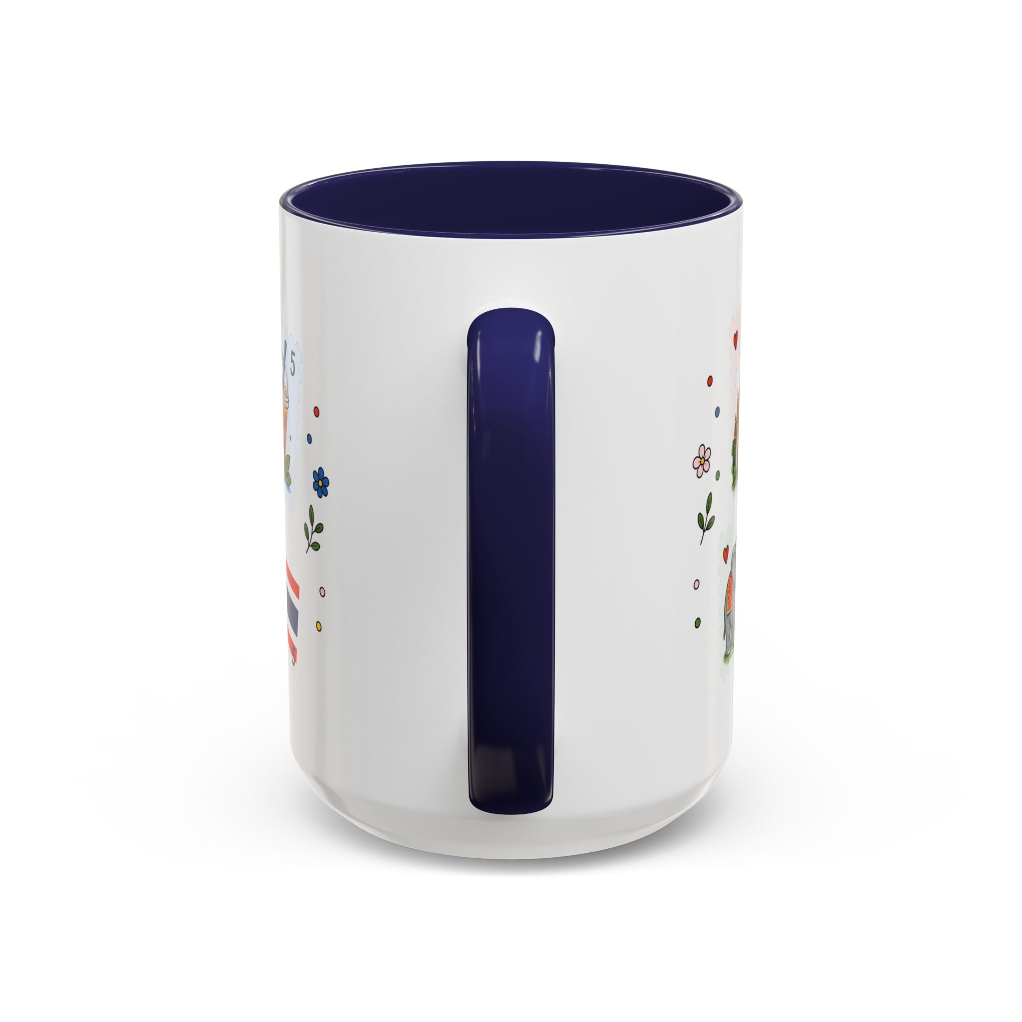 Bangkok Coffee Mug | Postage Stamp Collage Mug | Travel Souvenir Accent Cup 11oz 15oz