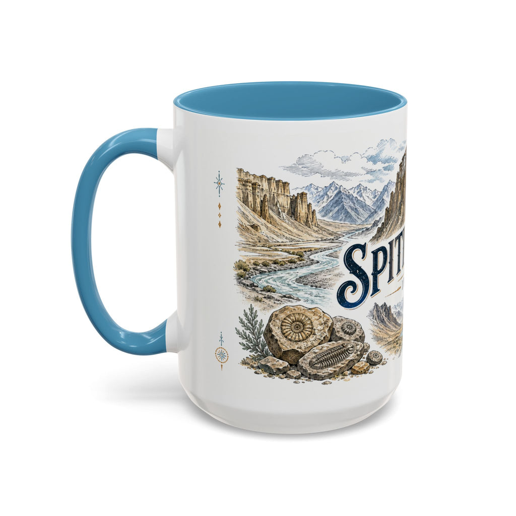 Spiti Valley Mug, India Travel Souvenir, Bucket List Gift, Accent Ceramic Coffee Mug 11oz 15oz