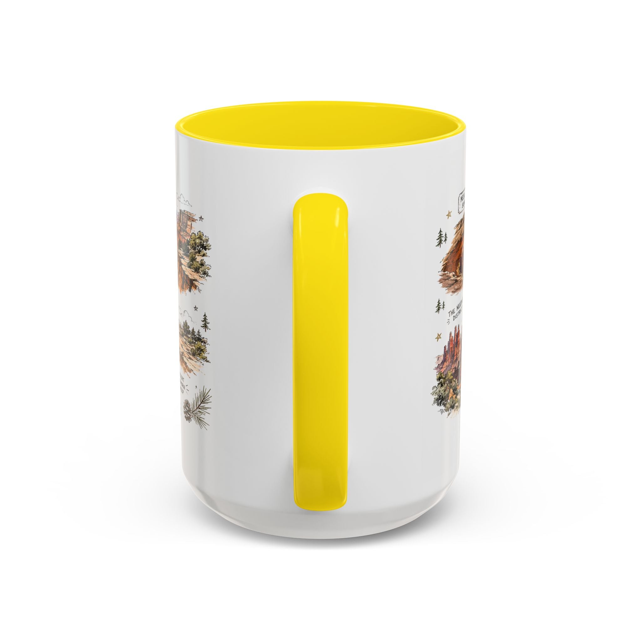 Canyonlands National Park Coffee Mug | Utah Red Rock Desert River Gift | Accent Color Ceramic 11oz 15oz