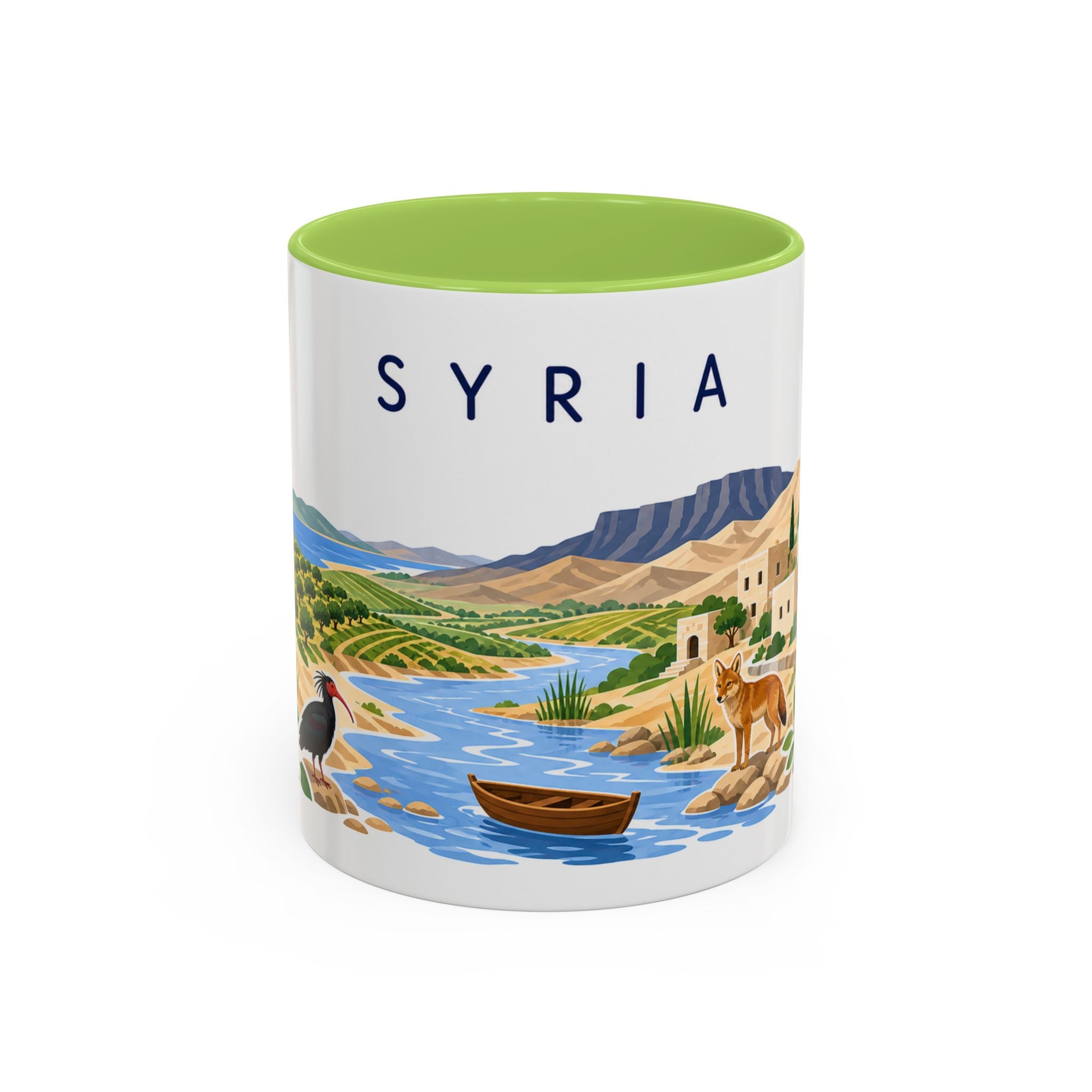 Syria Coffee Mug | Travel Souvenir Accent Mug | Country Gift Ceramic Cup 11oz 15oz