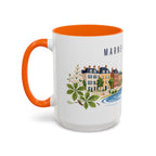 Marne-La-Vallée Coffee Mug | France Travel Souvenir | Porcelain Decal City Gift | 11oz 15oz Accent Mug