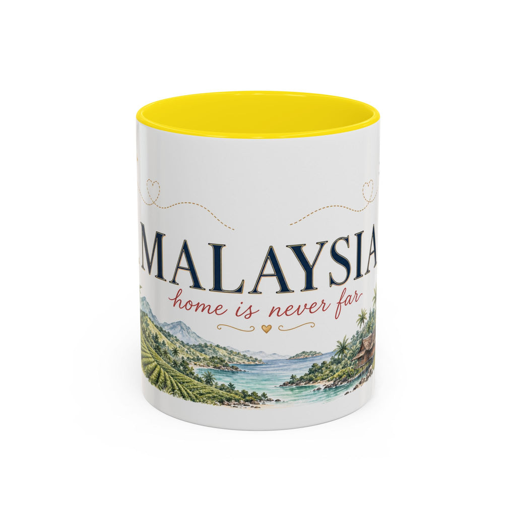 Malaysia Home Country Mug | Moving Away Gift | Long Distance Friendship | 11 oz 15 oz Accent Mug