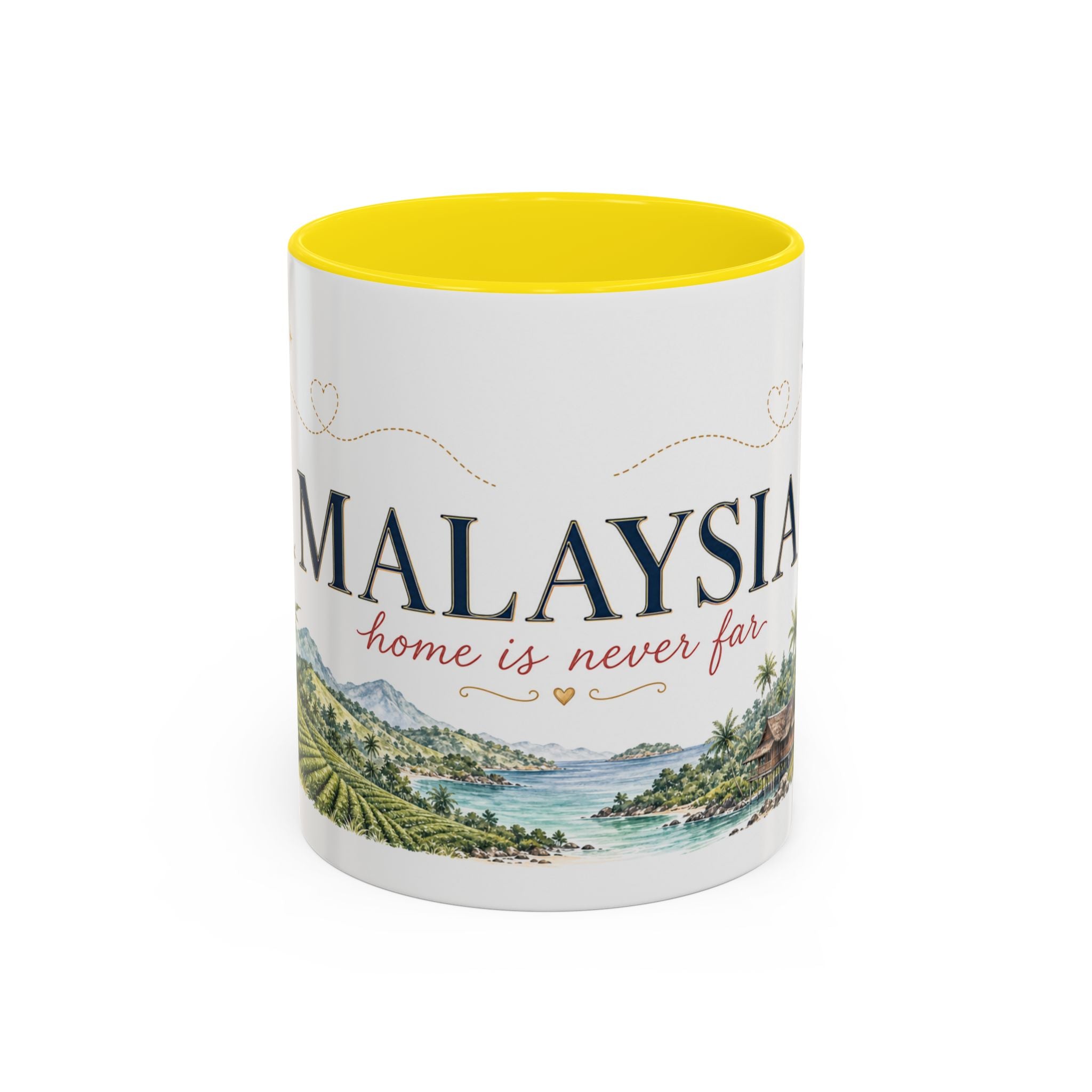Malaysia Home Country Mug | Moving Away Gift | Long Distance Friendship | 11 oz 15 oz Accent Mug