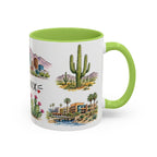 Phoenix Illustrated Travel Mug | City Souvenir Accent Coffee Mug | 11oz 15oz Ceramic Cup