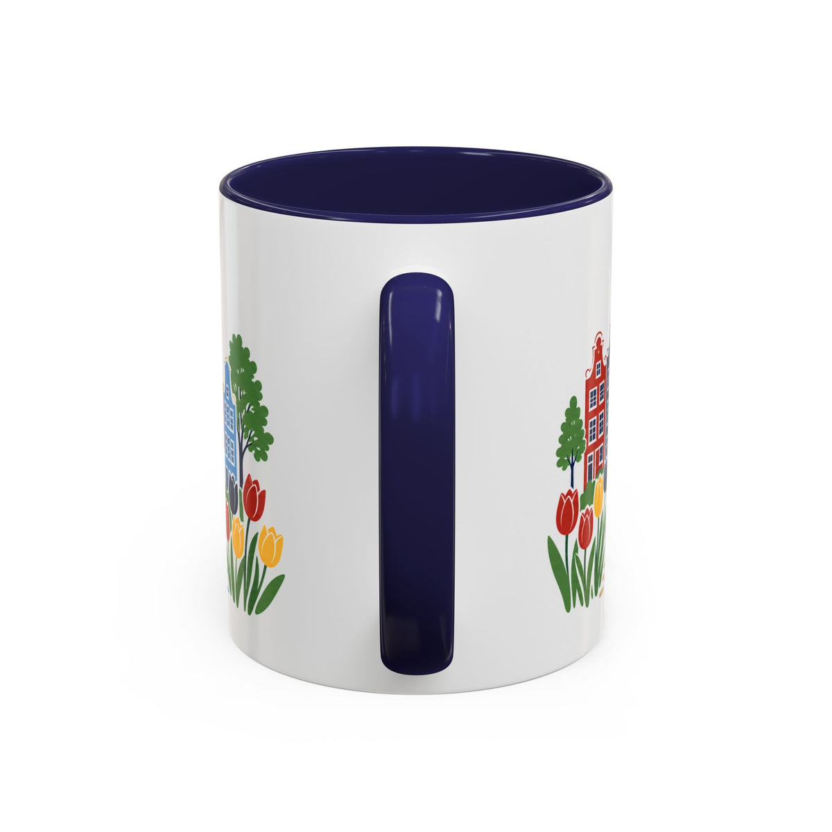 Amsterdam Coffee Mug | Netherlands Travel Souvenir | Porcelain Decal City Gift | 11oz 15oz Accent Mug