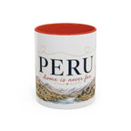 Peru Home Country Mug | Moving Away Gift | Long Distance Friendship | 11 oz 15 oz Accent Mug