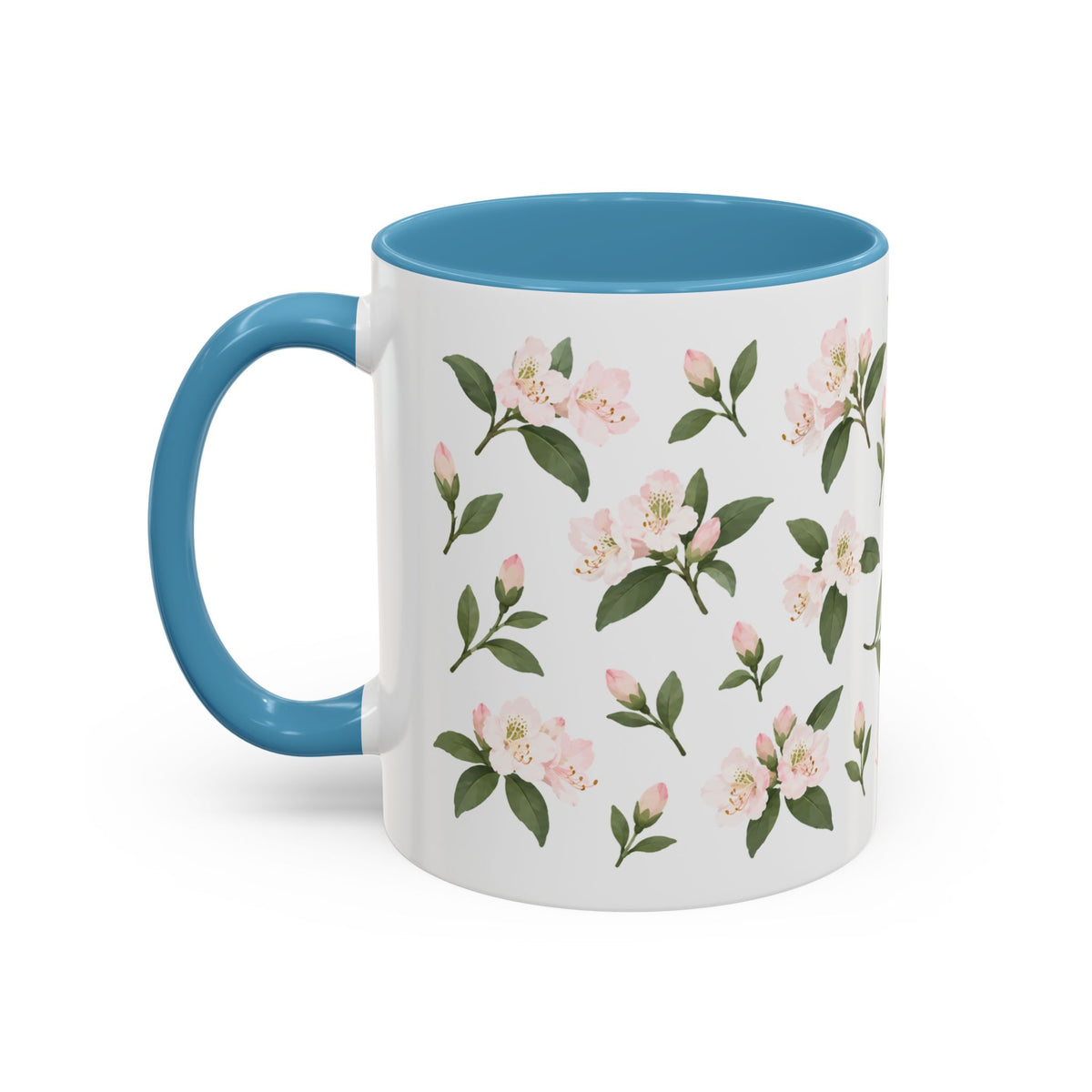 West Virginia Rhododendron Mug, State Flower Floral Coffee Cup, 11oz Botanical Gift