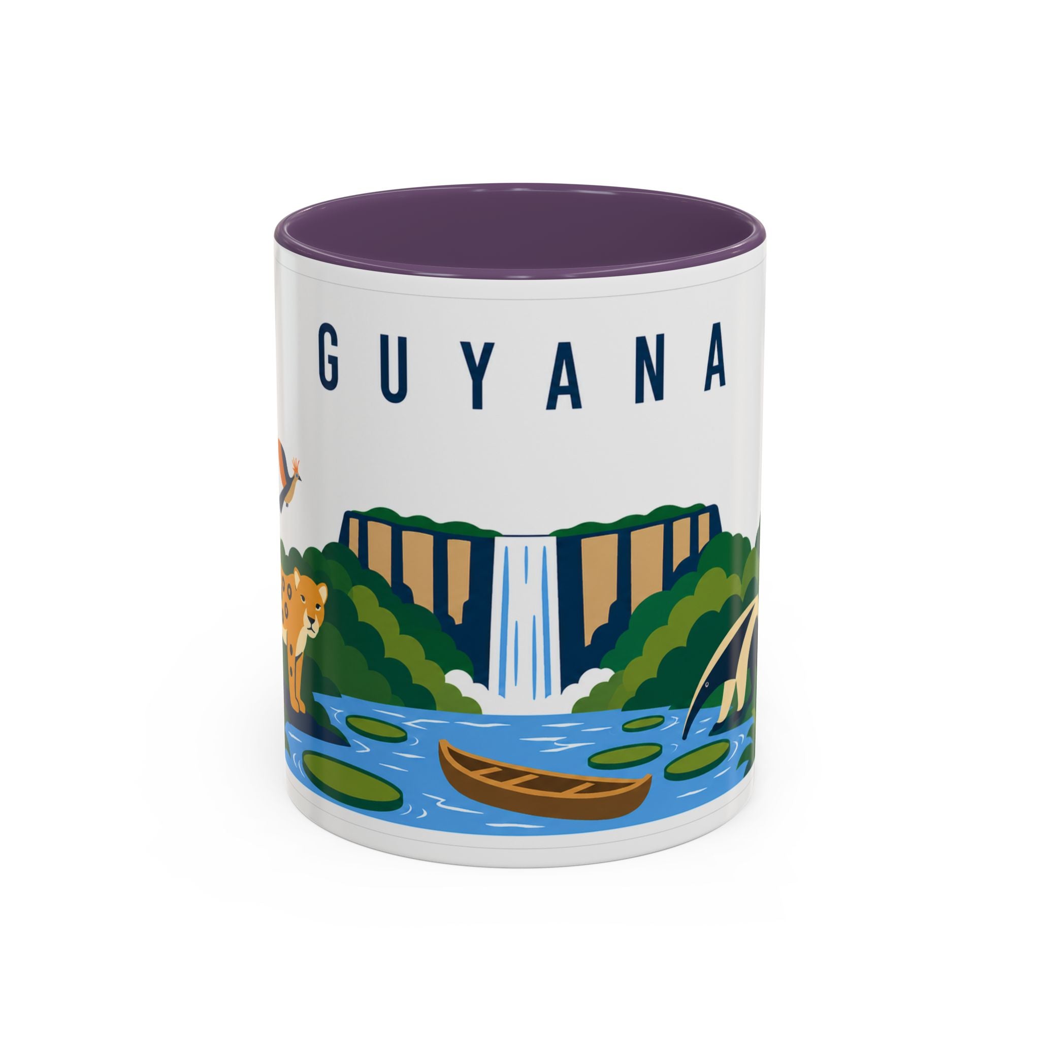 Guyana Coffee Mug | Travel Souvenir Accent Mug | Country Gift Ceramic Cup 11oz 15oz