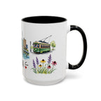 Omaha Illustrated Travel Mug | City Souvenir Accent Coffee Mug | 11oz 15oz Ceramic Cup