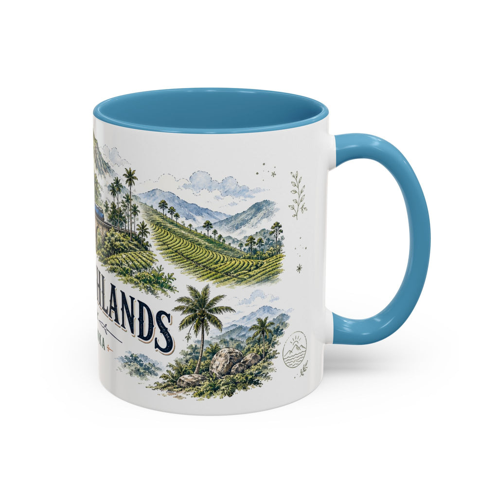 Ella Highlands Mug, Sri Lanka Travel Souvenir, Bucket List Gift, Accent Ceramic Coffee Mug 11oz 15oz