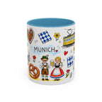 Munich Travel Mug | European City Souvenir Accent Coffee Mug | 11oz 15oz Ceramic Cup