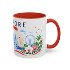 Singapore Coffee Mug | Travel Souvenir Accent Mug | Country Gift Ceramic Cup 11oz 15oz