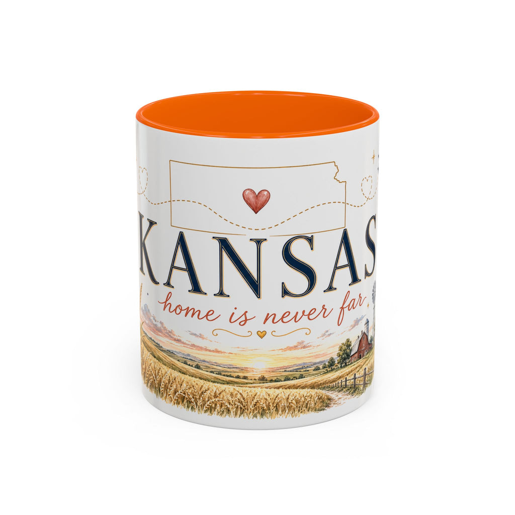 Kansas Home State Mug | Sunflower Prairie Landscape Coffee Cup