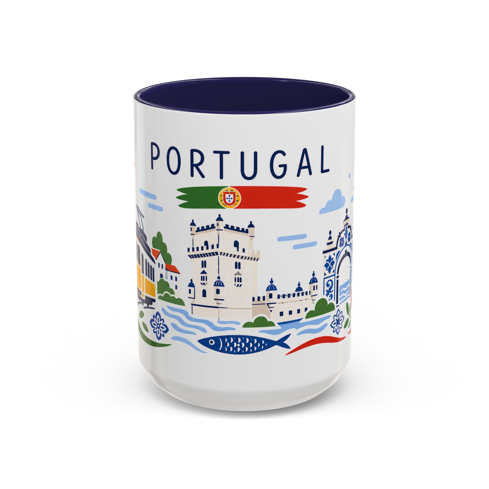 Portugal Coffee Mug | Travel Souvenir Accent Mug | Country Gift Ceramic Cup 11oz 15oz
