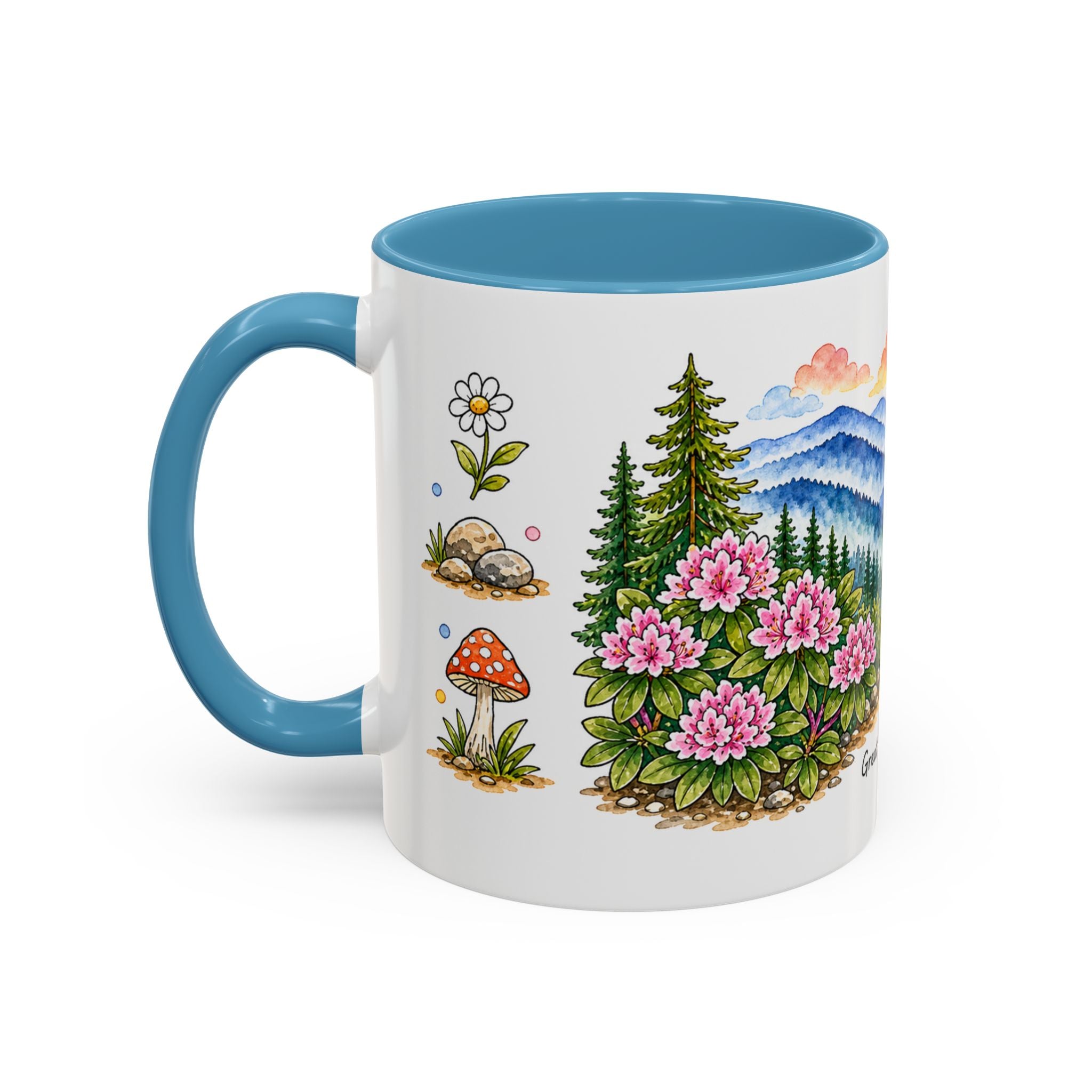 Great Smoky Mountains National Park Mug | US Travel Souvenir Accent Coffee Mug | 11oz 15oz Ceramic Cup